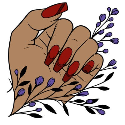 nails with french tip