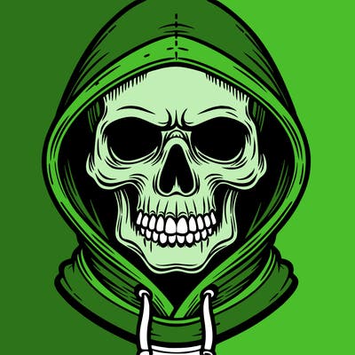 skull hoodie