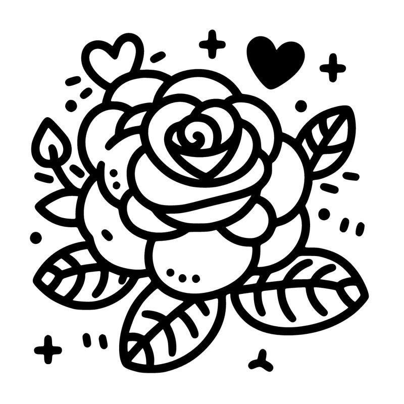cute easy rose