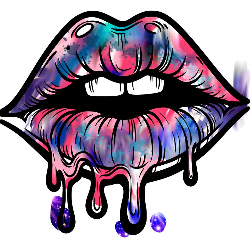 lips that look realistic and drip