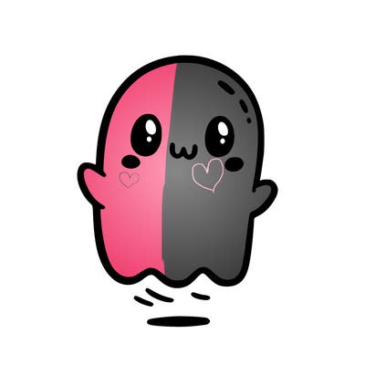 cute ghost in halloween