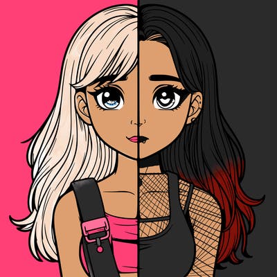 realistic girl split