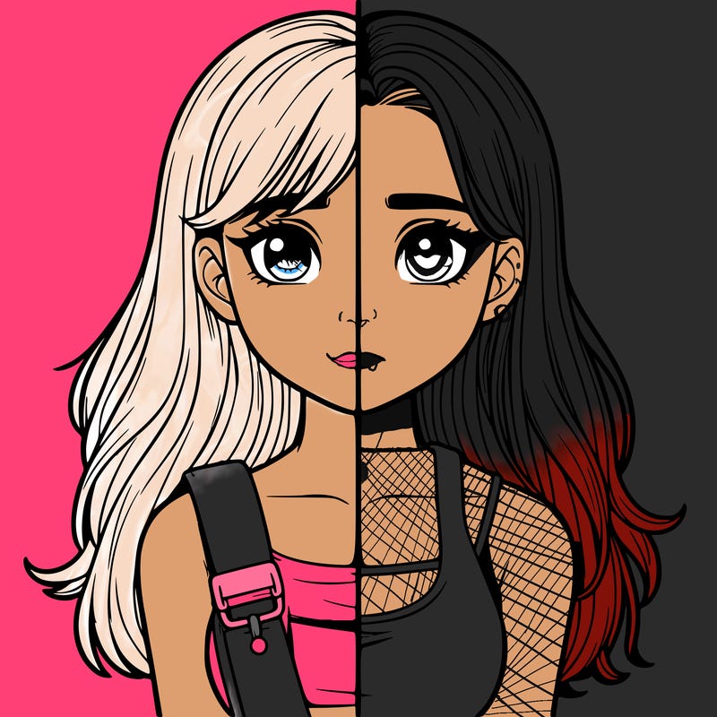 realistic girl split