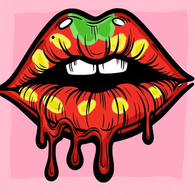 lips that look realistic and drip