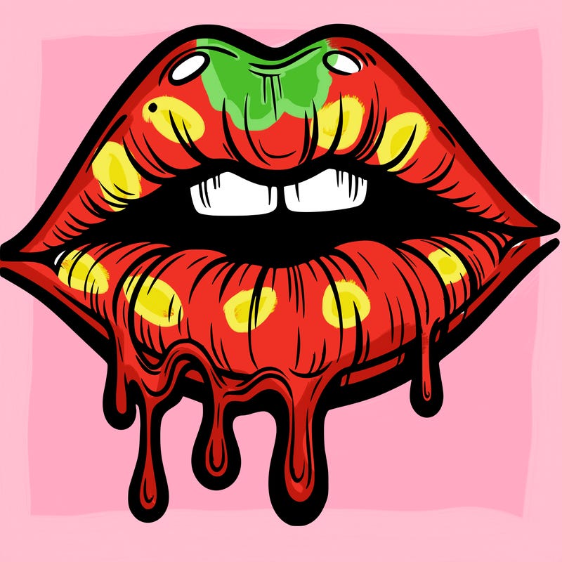 lips that look realistic and drip