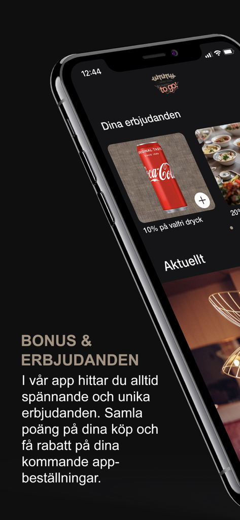 Ummy - Ummy restaurant app rewards and discounts interface on iPhone