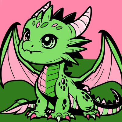 fierce baby night dragon