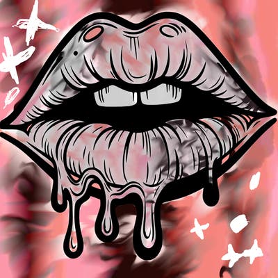 lips that look realistic and drip