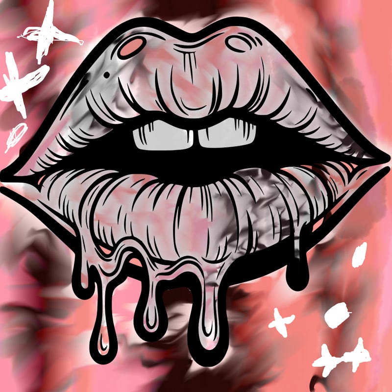 lips that look realistic and drip