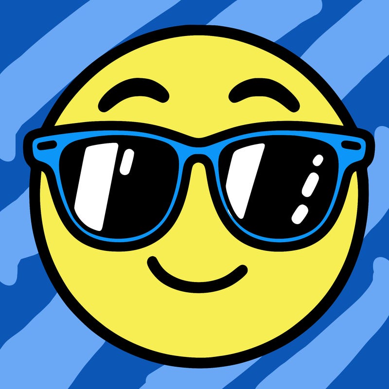 emoji with sunglasses