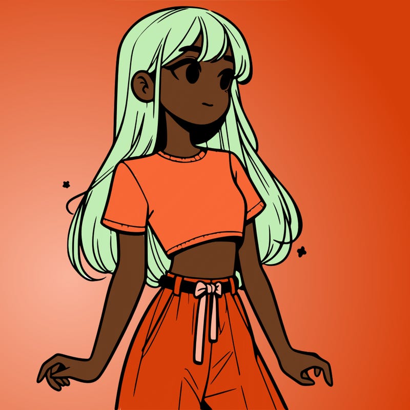 girl in a cute crop top