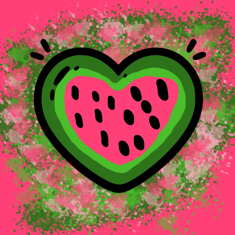 a blank heart