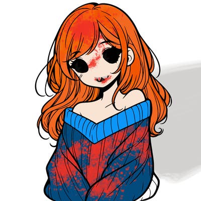 shy pretty girl wearing a sweater that is falling off one shoulder portrait
