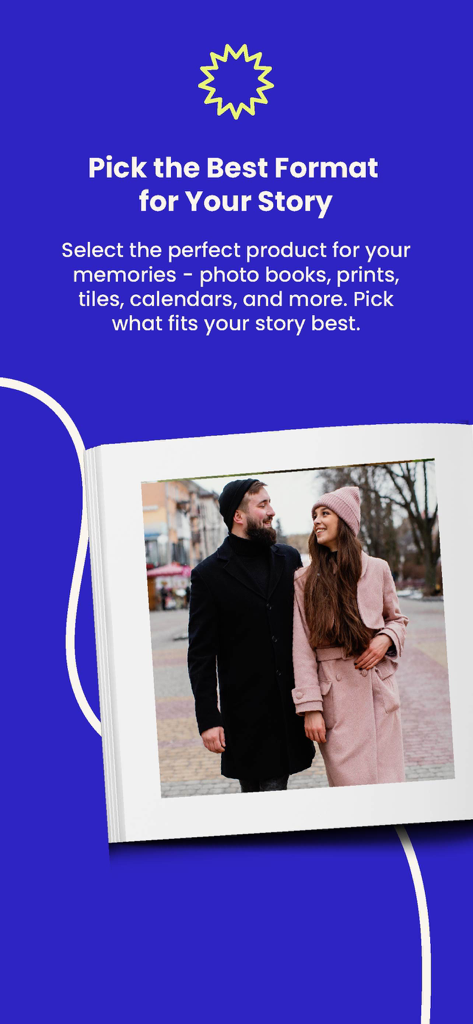 Yolobook - Yolobook promotional image showing a personalized photo book and memory printing options