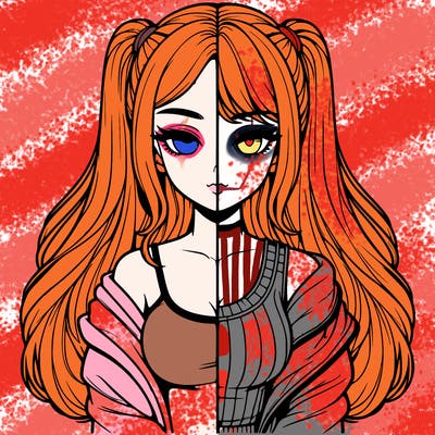 realistic girl split