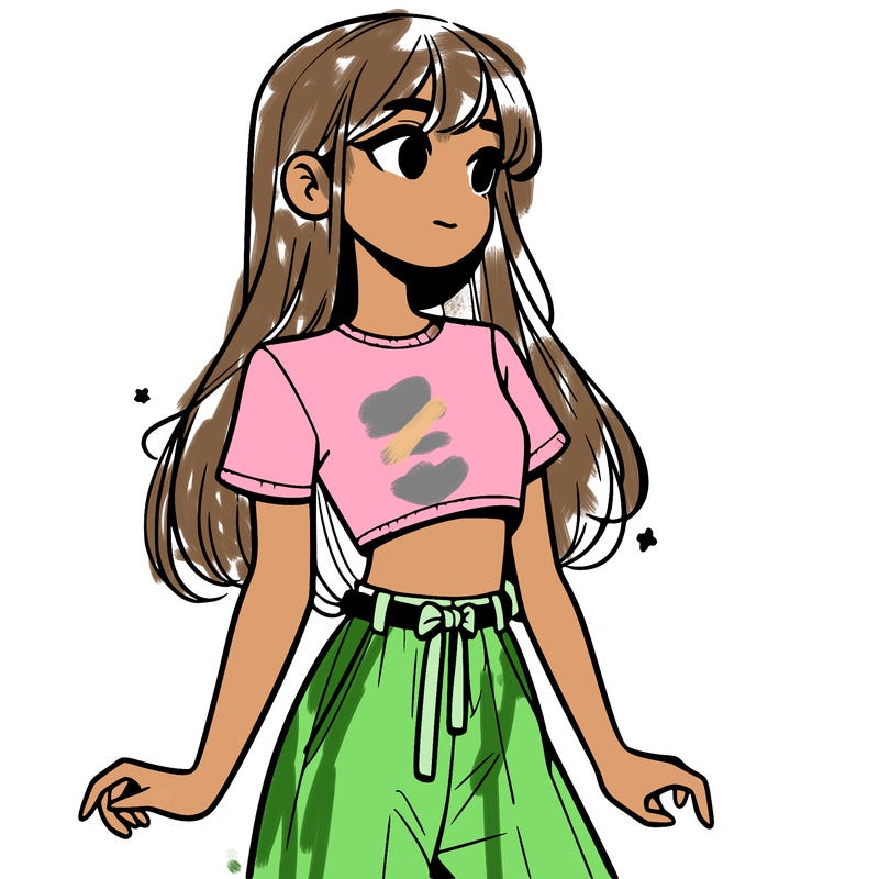 girl in a cute crop top