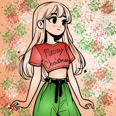 girl in a cute crop top