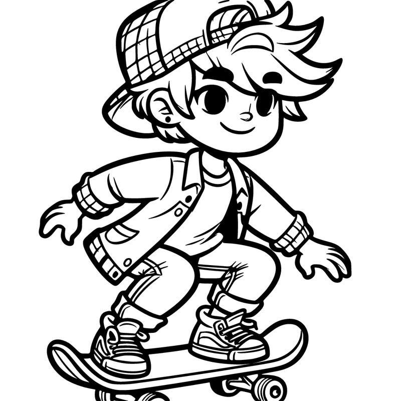 male skater boy