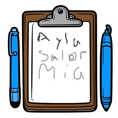 blank clip board with pen