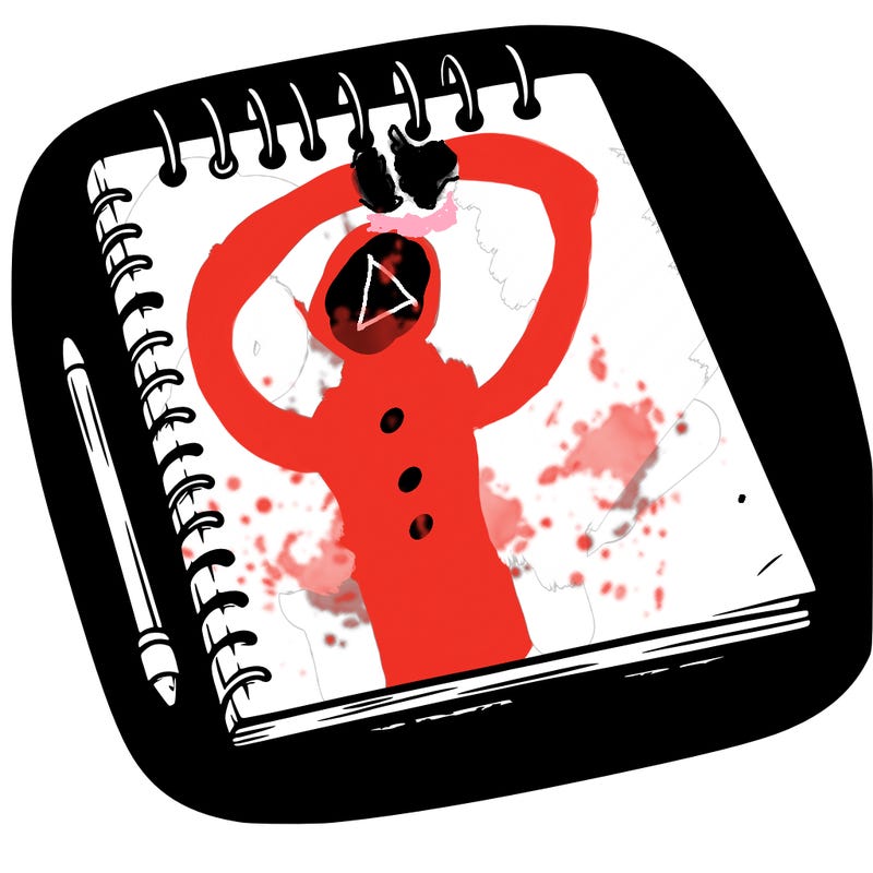 a blank sketch pad