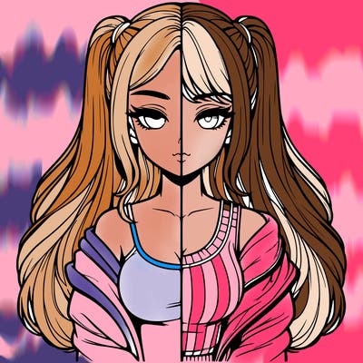 realistic girl split