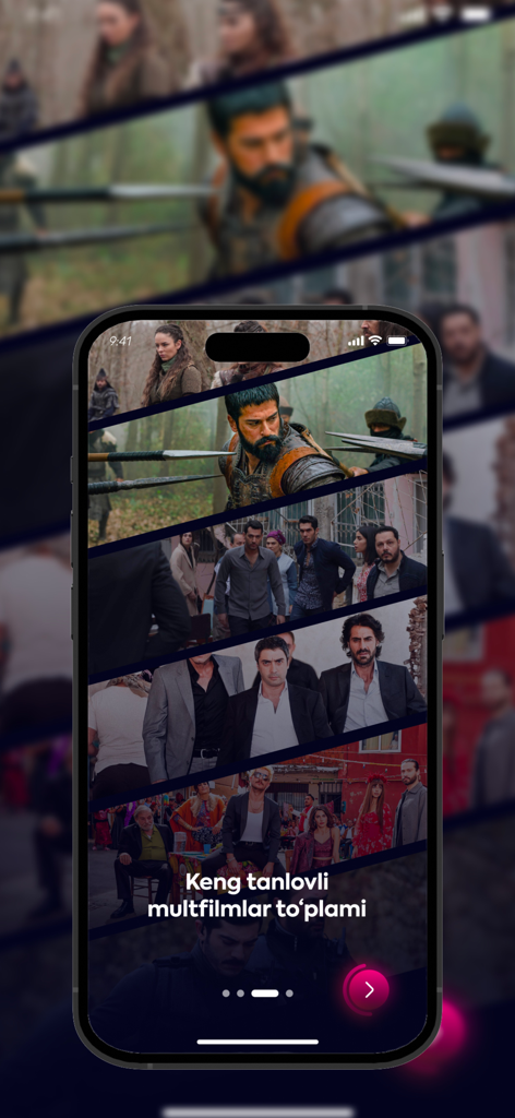 Riya Play - Riya Play app interface showing a variety of movie and cartoon collections on a smartphone