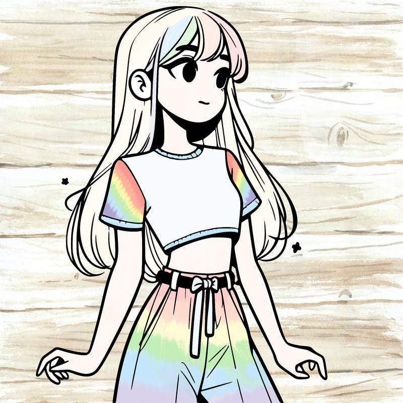girl in a cute crop top