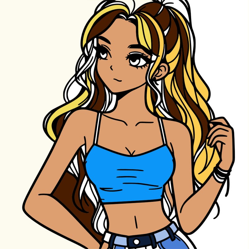 girl in crop top