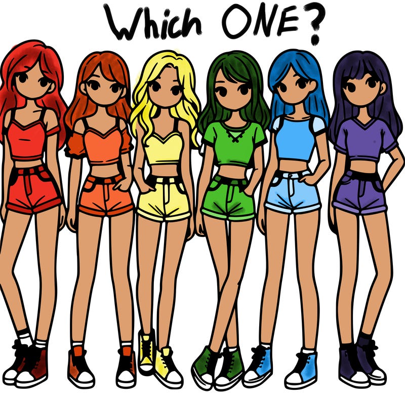 a group of girls wearing crop tops and shorts