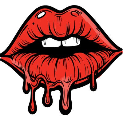 lips that look realistic and drip