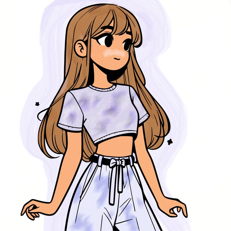 girl in a cute crop top