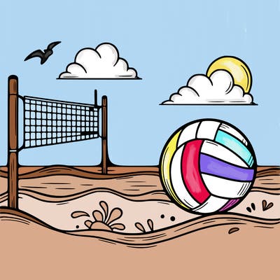 beach volleyball