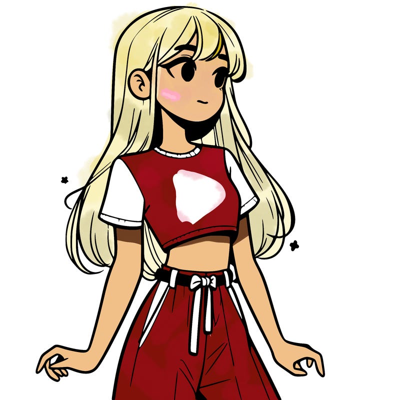 girl in a cute crop top