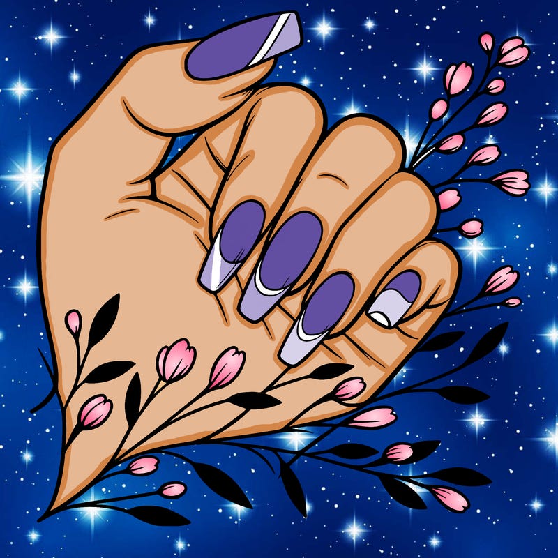 nails with french tip