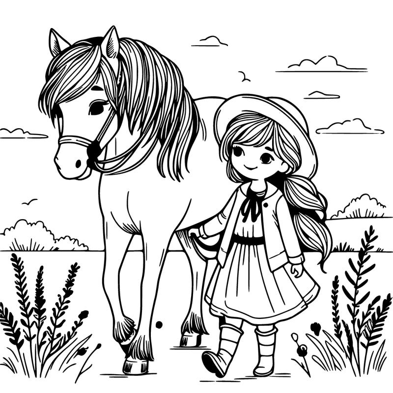 girl and horse