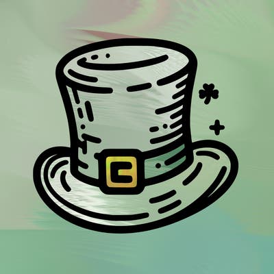 st patrick hat with thin lines