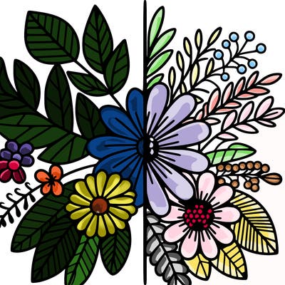 flowers split