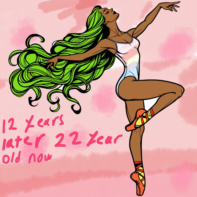 realistic woman dancer