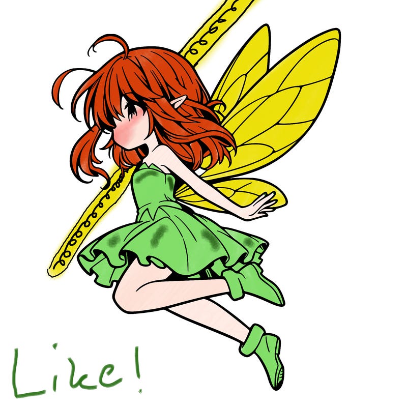 manga fairy flying