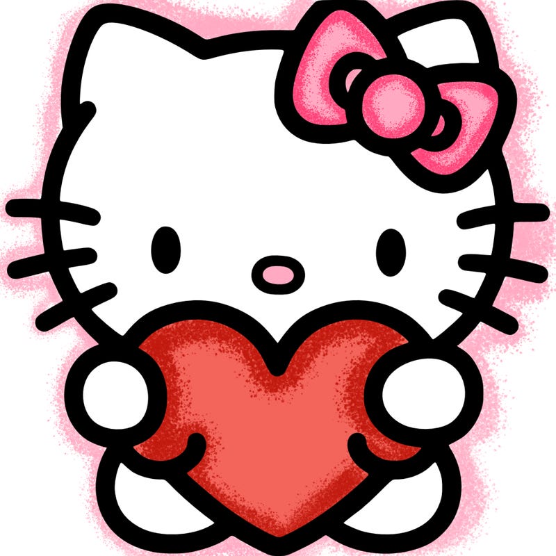 hello kitty with heart