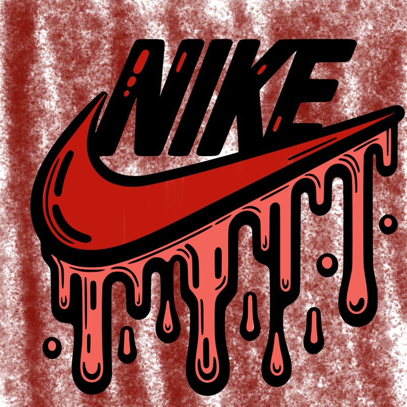 dripping nike logo