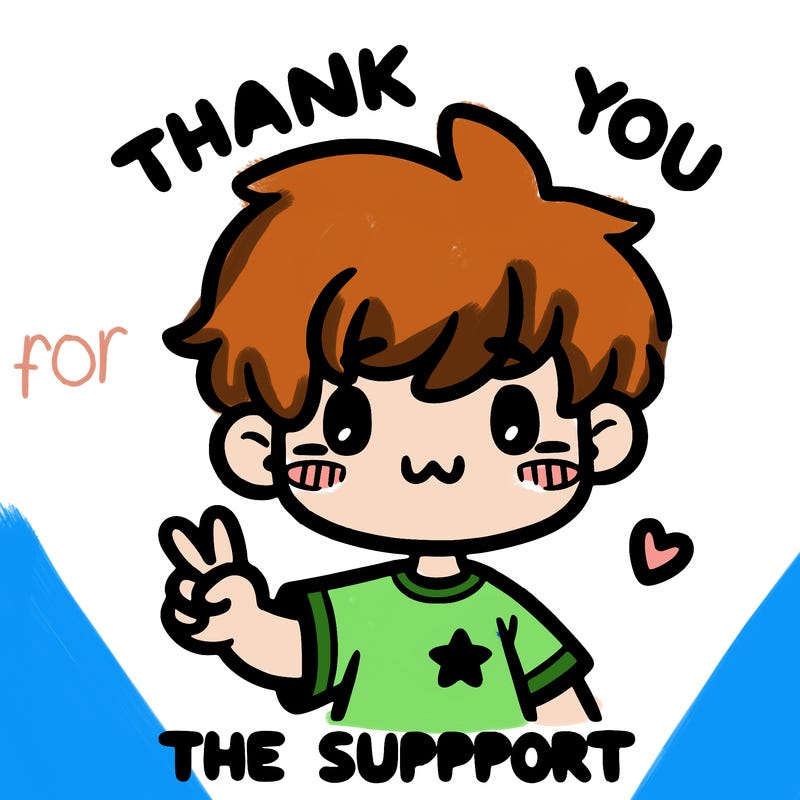 thank you for the support