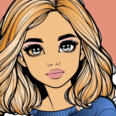 realistic girl whith cute eyes