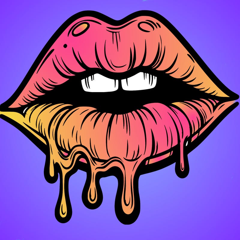 lips that look realistic and drip