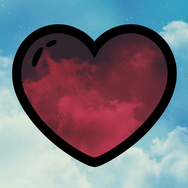 a blank heart