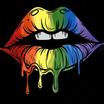 lips that look realistic and drip