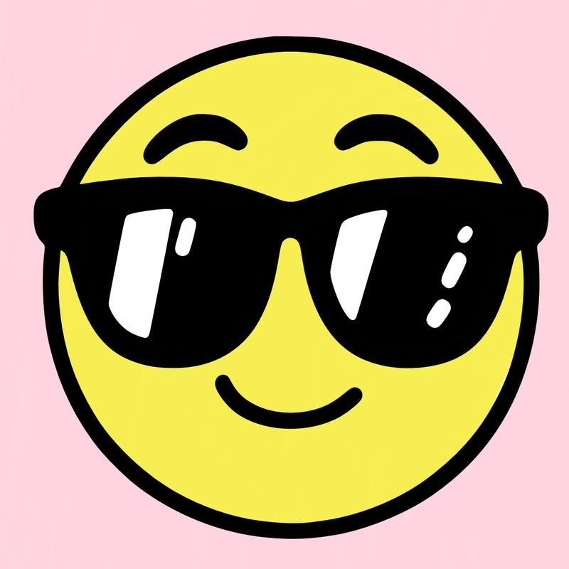 emoji with sunglasses