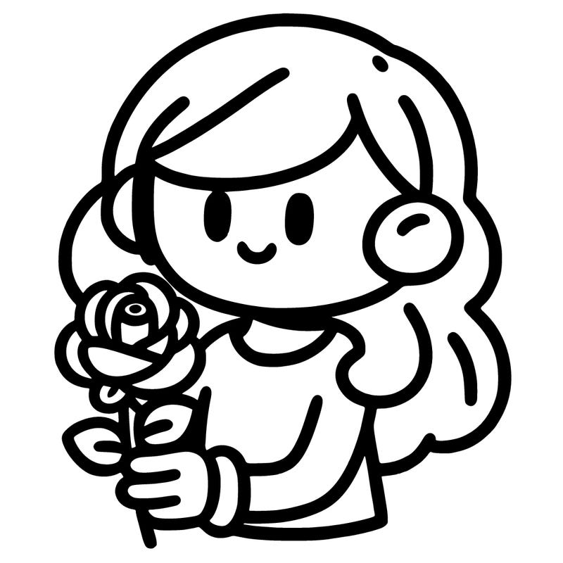 person holding rose