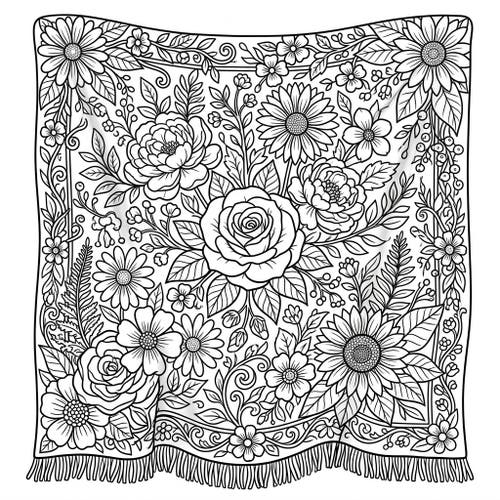 Garden Floral Throws