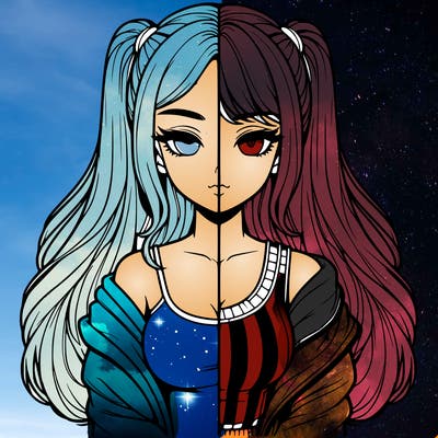 realistic girl split